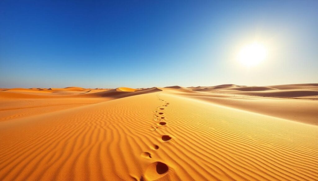 Saharan dune trekking