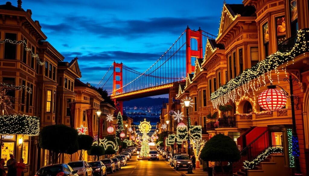 San Francisco Christmas lights