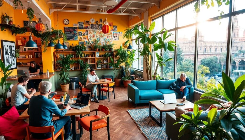 digital nomad hostels seville